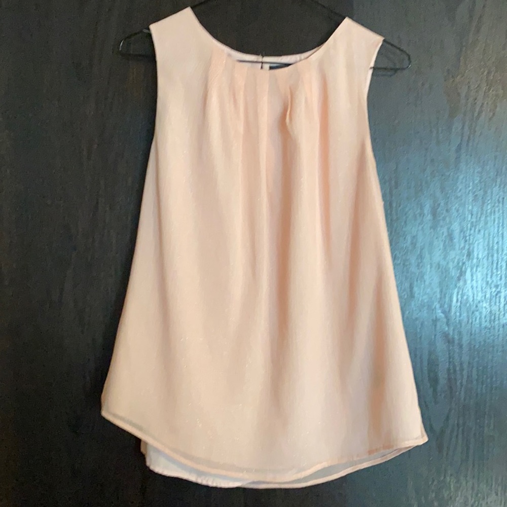 Pink dress top. Light sparkles. Size medium